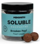Mikbaits Rozpustné boilies Soluble Broskev Pepř 250ml,Mikbaits Rozpustné boilies Soluble Broskev Pepř 250ml