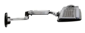 ERGOTRON KEYBOARD ARM,WITH 9 EXTENSION,WALL MOUNT,Polished Aluminum - nástěnný držák pro klávesnici a myš, silver (45-246-026)