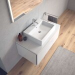 DURAVIT - Vero Air Umyvadlová mísa 60x47 cm, s přepadem, otvor pro baterii, bílá 2352600000