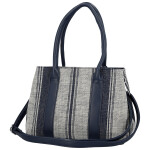 Luxusní dámská koženková kabelka do ruky Monica, tmavě modrá