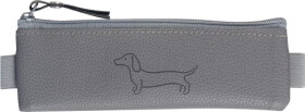 Penál etue mini s gumou na diář Sausage Dog dark gray 20x4cm