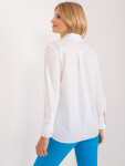 Bílá bavlněná košile ozdobným límečkem