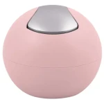 Spirella BOWL MATT mini výklopný odpadkový koš 1 L matný růžový / plast (7610583208583)