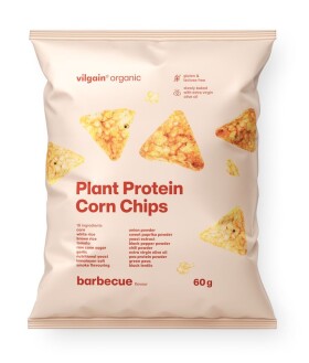 Vilgain Kukuřičné proteinové chipsy BIO – 12× BBQ 60 g