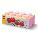LEGO úložný box 8 - světle růžová