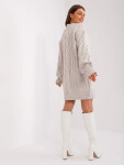 Dámské svetrové šaty 2367-1.35P světle béžové - Fprice UNI