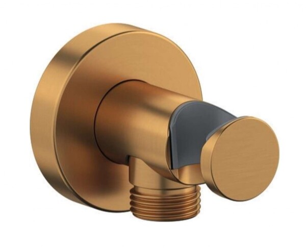 DURAVIT - Příslušenství Sprchové kolínko s držákem, kartáčovaný bronz UV0630009004