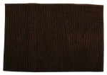 MSV CHENILLE koupelnová předložka 60 x 90 cm hnědá / polyester / protiskluzová