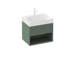 RAVAK - Lite Umyvadlová skříňka 60x45x43 cm, 1 zásuvka, Grey Green X000001858