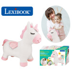 Lexibook nafukovací plyšový skákací jednorožec