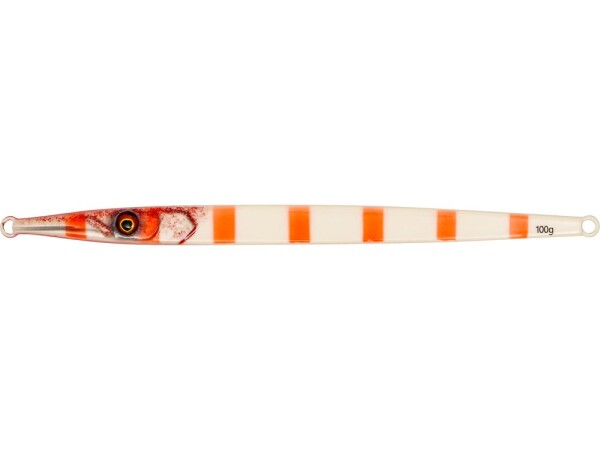 Westin Jig Flashin’ Garfish Redhead Zebra UV - 21cm 200g,Westin Jig Flashin’ Garfish Redhead Zebra UV - 21cm 200g