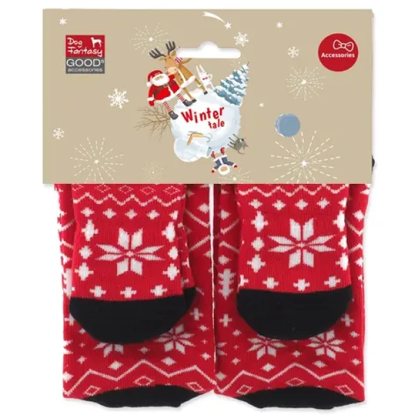 Dog Fantasy Ponožky Winter Tale / Ponožky / Pro páníčka i psa / 36 cm a 11 cm (454-857705)