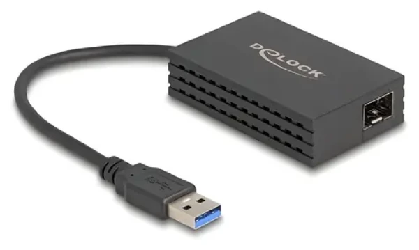 Delock Adaptér USB 3.0 na SFP černá / Síťová karta / Gigabit LAN / 1x SFP port (66463)