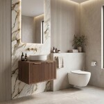 REA - Koupelnová skříňka pod umyvadlo Core 60cm Brown REA-M0411