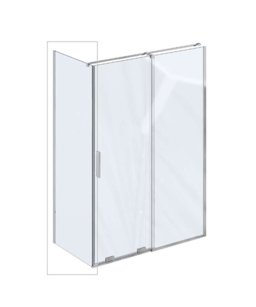 RAVAK - Roll Sprchová stěna 90x195 cm, chrom/čiré sklo X90V70C00Z1