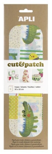 APLI Cut&amp;Patch papír 30 x 50 cm - Dětský motiv 3 ks