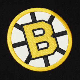 Mitchell Ness Pánská Mikina Boston Bruins NHL Playoff Win 2.0 Full Zip Fleece Vintage Logo Bruins Velikost: