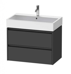 DURAVIT - Ketho.2 Umyvadlová skříňka 55x78x46 cm, 2 zásuvky, grafit mat K25277049490000