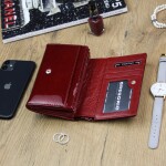 Stylová dámská kožená peněženka Gregorio Diko, červená