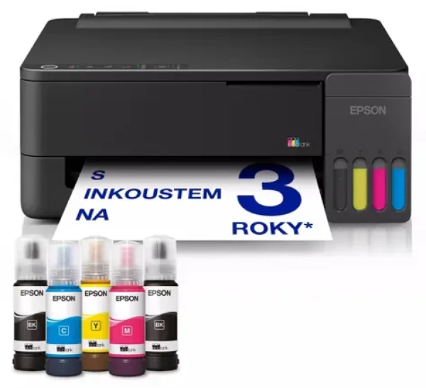 Epson EcoTank L1350 / Tiskárna / A4 / inkoustová / 33 str/min / 5760x1440dpi / USB Wi-Fi Direct (C11CL65403)