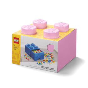 LEGO úložný box šuplíkem světle růžová