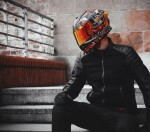 Helma na moto Xrc Illustrator matt red - 2Xl / červená