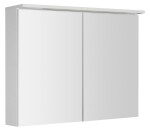 AQUALINE - KAWA STRIP galerka s LED osvětlením 90x70x22cm, bílá WGL90S