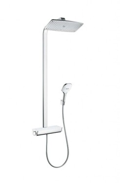 HANSGROHE - Raindance Select E Sprchový set Showerpipe 360 s termostatem, EcoSmart 9 l/min, bílá/chrom 27286400