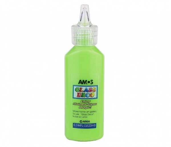 Amos Slupovací barva na sklo Glass Deco 22ml - zelená světle