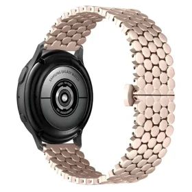 Beline Metal Honeycomb 20 mm růžovo-zlatá / Řemínek pro chytré hodinky / kovový / voštinový vzor