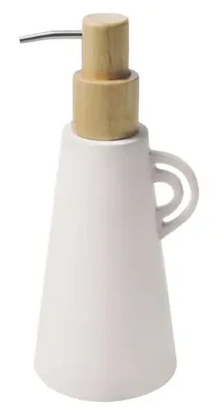 Spirella ORGANIC dávkovač mýdla matně bílý / keramika / 450 ml