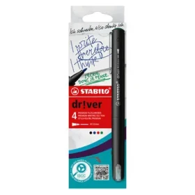 STABILO® dr!ver - medium - 4 ks sada - zelená, červená, modrá, černá (EO1089/4-01)