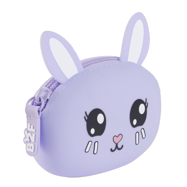 Miquelrius B2F - peněženka se zipem Puppies to go, králík, fialová