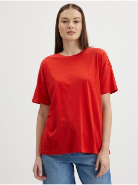 Červené volné basic tričko Noisy May Mathilde Dámské