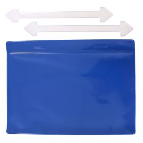 Djois závěsná kapsa s připevňovacími pásky, A4, modrá, 10 ks