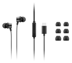 Lenovo sluchátka do uší USB-C černá / Sluchátka / USB-C / 32 Ohm (4XD1J77351)