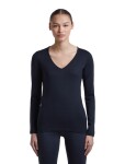 ICEBREAKER Wmns Merino 260 Tech LS V Neck, Midnight Navy (vzorek) velikost: S
