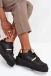 Dámské Sneakersy Na Platformě Big Star SS274360 Černé 36