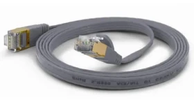 Wantec šedá / Patch kabel / F/FTP / Cat6a / 2 m / RJ-45 (7301)