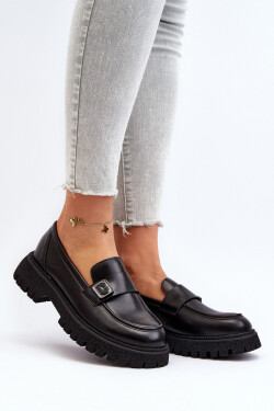 Dámské mokasíny s černým páskem Flanila 40