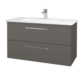 Dřevojas - Umyvadlová skříňka GIO SZZ2 100 - N06 Lava / Úchytka T04 / N06 Lava 202880E