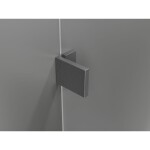 MEXEN/S - Lunar-F L sprchový kout skládací dveře pravá 70 x 70, transparent, grafit kartáčovaná 836L-070-070-66-00-P