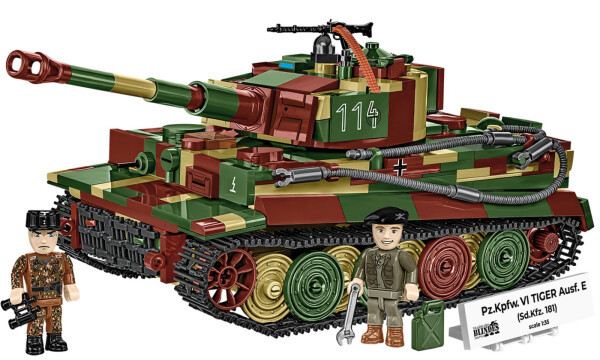 COBI 3124 II WW PzKpfw VI Tiger Ausf E, 2v1, 1:35, 862 k, 2 f