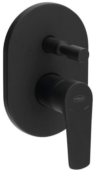 AQUALINE - LOTTA podomítková sprchová baterie, 2 výstupy, černá mat LT742B