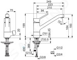 HANSA - Primo Dřezová baterie, s uzavíracím ventilem, chrom 49502203