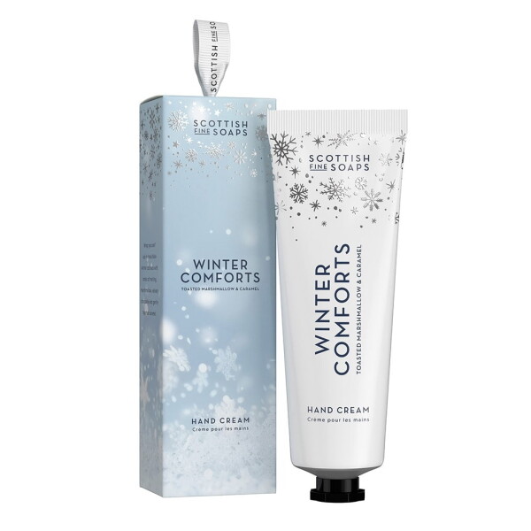 SCOTTISH FINE SOAPS Krém na ruce Winter Comforts 75 ml, modrá barva, bílá barva