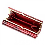 Luxusní dámská kožená peněženka s motýlky Gregorio Sihle, červená