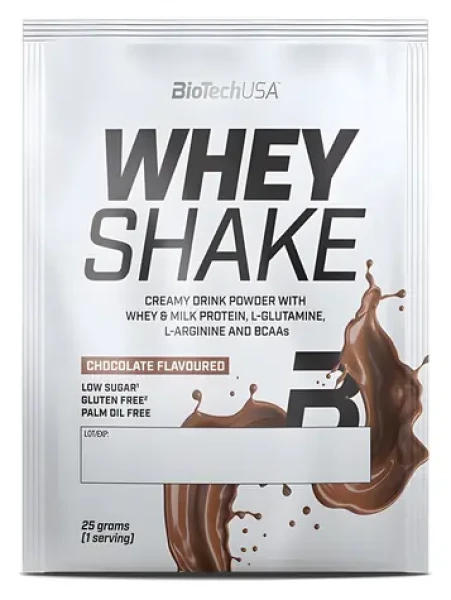 BioTech Whey Shake čokoláda 25 g / Protein / čokoláda / vzorek (19586)