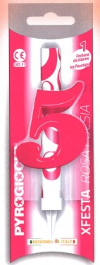 Dortová fontána číslo 5 růžová Pyrogiochi Dortová fontána číslo 5 růžová Pyrogiochi