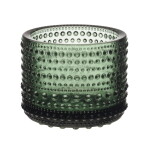 Iittala Skleněný svícen Kastehelmi 6,4 cm – Pine Green, zelená barva